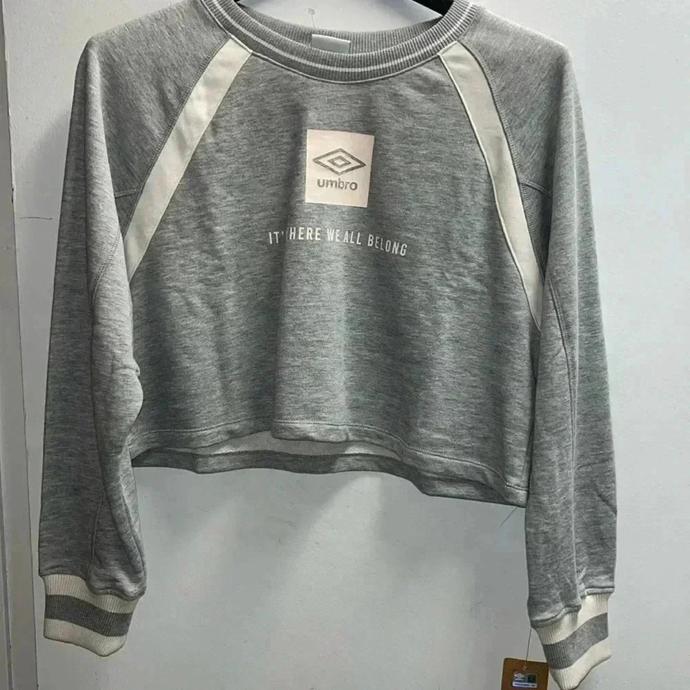 🆕 Umbro Cropped Long Sleeve Sweatshirt, Size XL